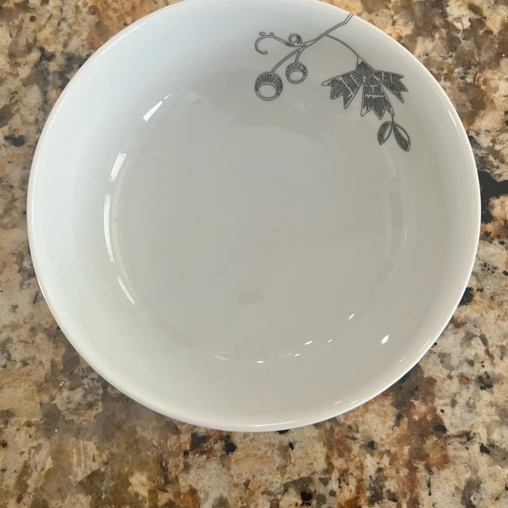 Crate & Barrel Kemi Collection- New- Includes 4- Dinner, Salad, Cereal, Tea Cup